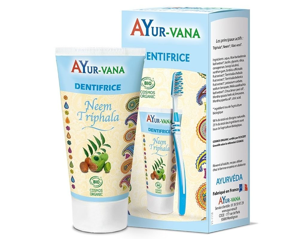 Neem and Triphala toothpaste AyurVana 75 ml