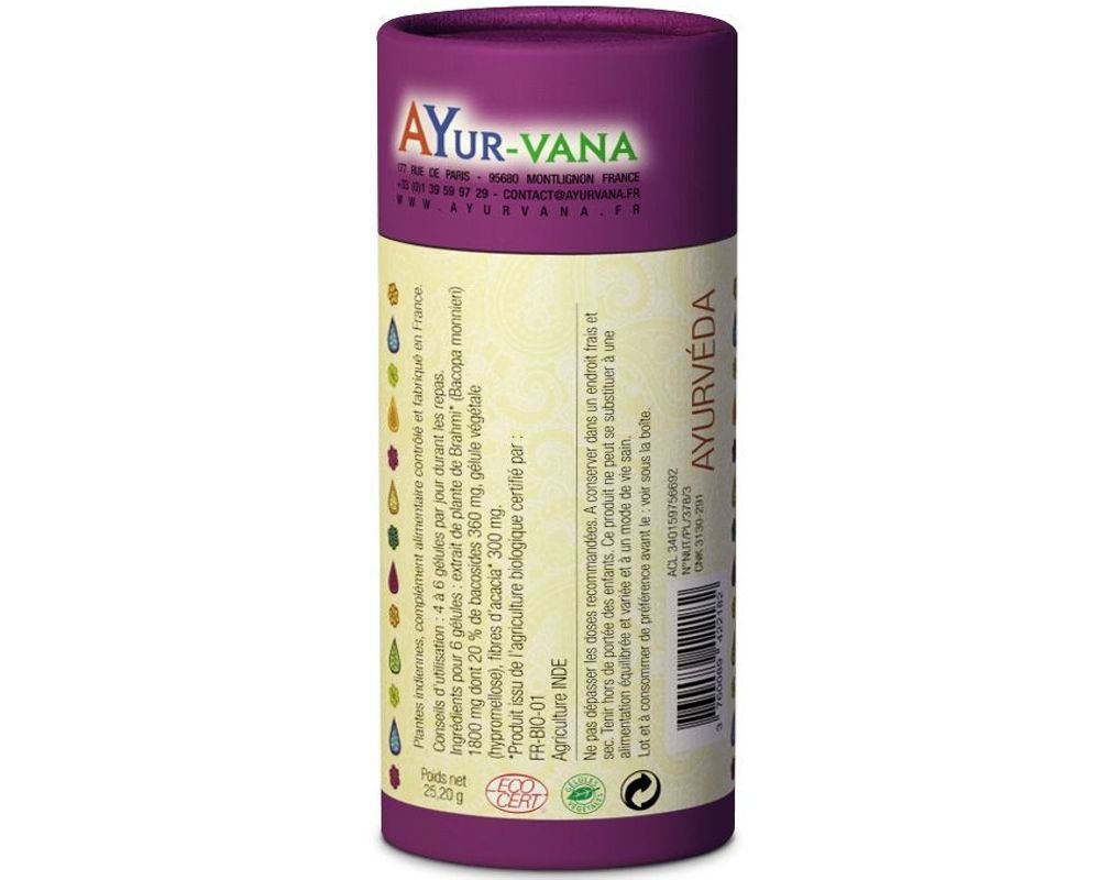 Bacopa Brahmi Bio extrait en gélules - ABC de la Nature : herboristerie