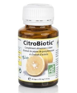 Citrobiotic + Acérola BIO, 30 gélules