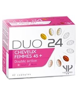 DUO 24 Cheveux Femmes 45+ - emballage abîmé, 42 capsules