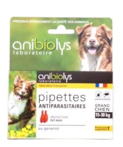 Pipettes antiparasitaires - Grand chien, 2 pièces