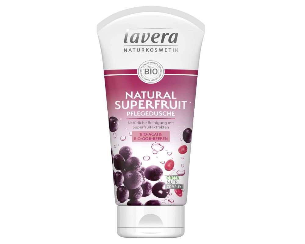 Gel Douche Natural Superfruit bio Lavera 200 ml