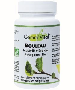 Bourgeons de bouleau - Sans alcool BIO, 60 gélules