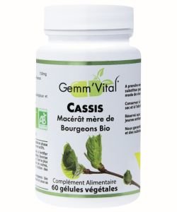 Bourgeons de cassis - Sans alcool BIO, 60 gélules