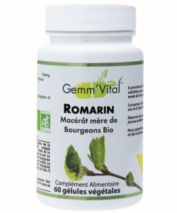 Bourgeons de romarin - Sans alcool BIO, 60 gélules