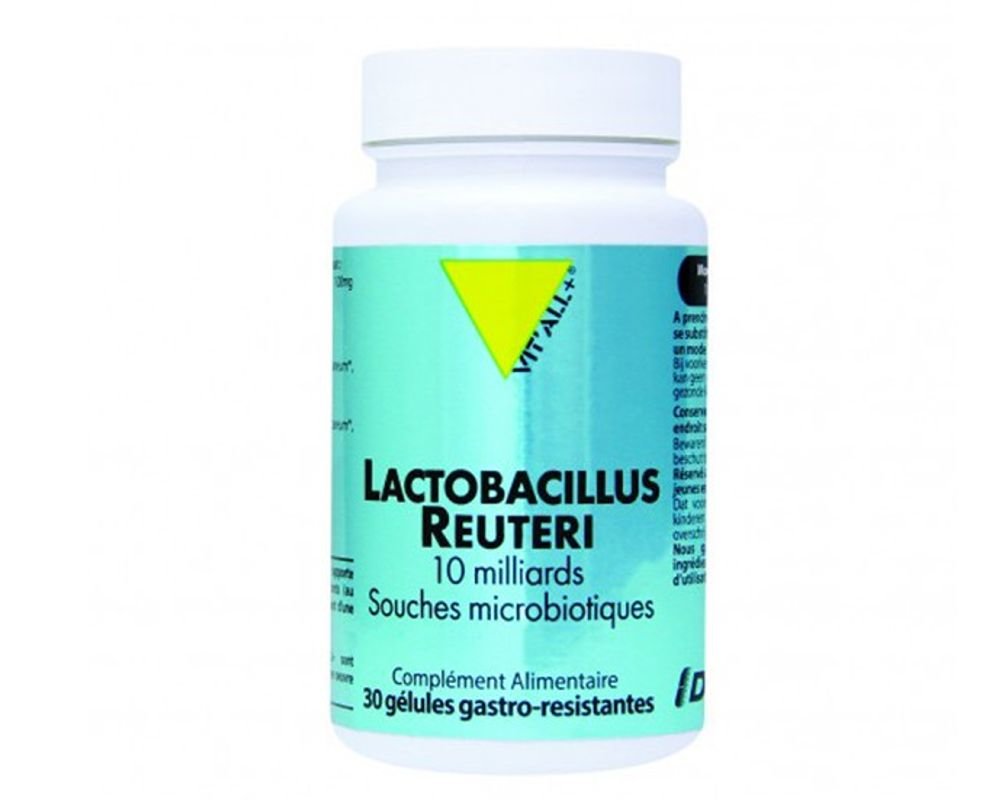 Lactobacillus Reuteri - Souches microbiotiques - Vit'All+ 30 gélules