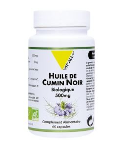 Huile de cumin noir 500 mg BIO, 60 capsules