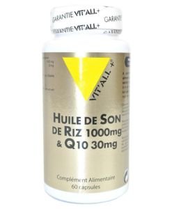 Huile de son de riz 1000 mg + Q10, 60 capsules