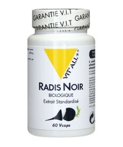 Radis noir - extrait standardisé BIO, 60 gélules