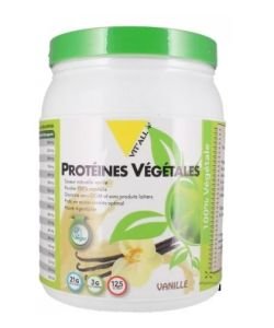 Protéines Végétales - Saveur naturelle Vanille (pot), 454&nbsp;g