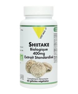 Shiitaké 400 mg DLUO 10/26 BIO, 60&nbsp;gélules