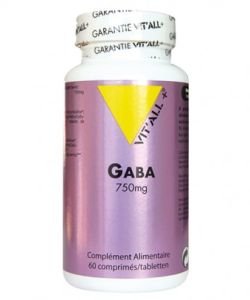 GABA 750mg (Sommeil réparateur, sérénité) , 60 comprimés