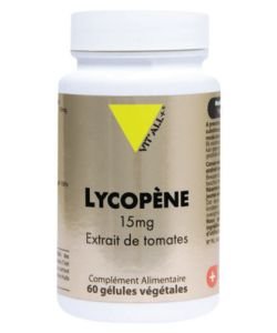 Lycopène 15 mg - extrait de tomates, 60 gélules