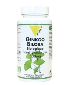 Ginkgo Biloba 500mg BIO, 60 capsules