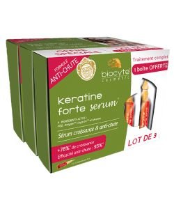 Pack Kératine Forte serum, 15 ampoules