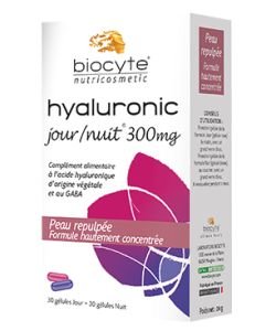 Hyaluronic Jour - Nuit 300 mg - DLUO 09/2018, 30 comprimés + 30 gélules