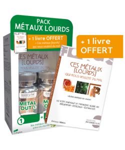 Pack Métaux lourds (+ livre offert) - DLUO 10/19, 180 gélules