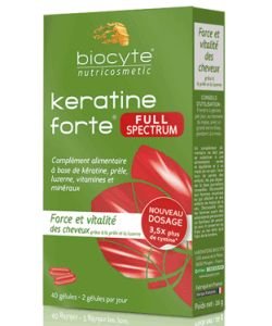 Keratine Forte Full Spectrum, 40 gélules