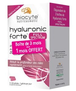 Pack Hyaluronic Forte Full spectrum 200 mg, 90 gélules