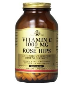 Vitamine C 1000 mg avec Cynorrhodon (Rose Hips)