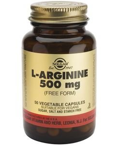 L-Arginine 500mg, 50 capsules