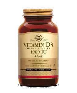 Vitamine D3 25 µg (1000 UI) DLUO 03/26, 90 comprimés