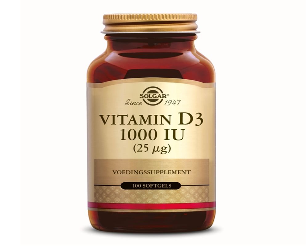 Vitamine D3 25 µg (1000 UI) Solgar 250 softgels