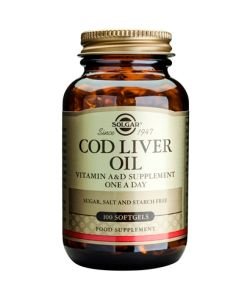 Huile de Foie de Morue (Cod Liver Oil), 100 softgels