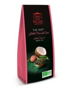 Thé vert litchi - noix de coco BIO, 100 g