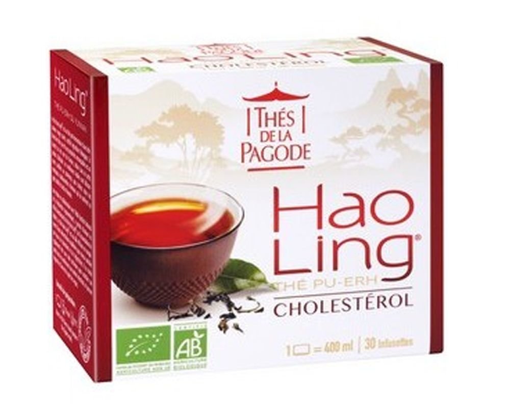 Thé Hao Ling bio: cholestérol - Thés de la Pagode (30 infusettes)