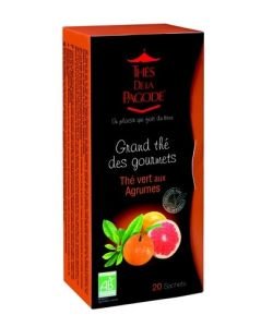 Thé Vert aux Agrumes BIO, 20 infusettes