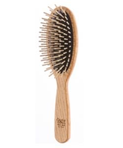 Large oval brush natural ash