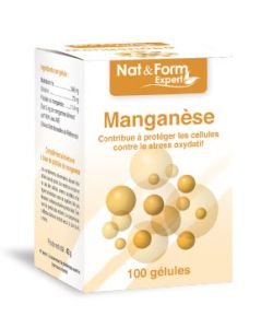 Manganèse - DLUO 10/2017, 100 gélules