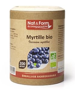 Myrtille - Gamme ECO BIO, 200 gélules 