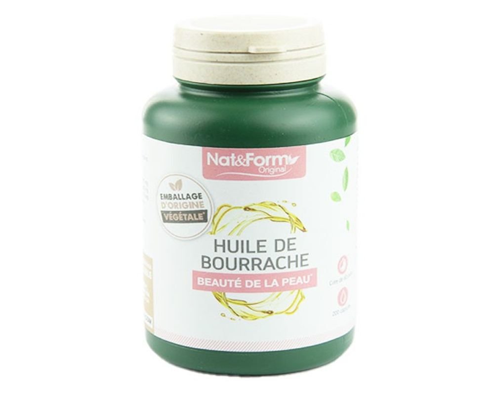 Huile de Bourrache Bio  Nat & Form  120 capsules