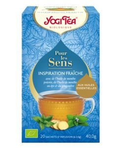 Inspiration fraîche - Infusion aux huiles essentielles BIO, 17 sachets