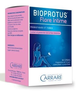 Bioprotus Flore Intime - emballage abîmé, 14 sticks