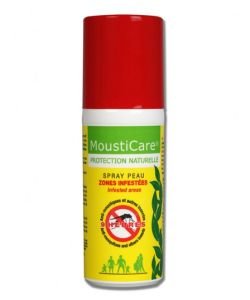 Spray peau anti-moustiques zones infestées, 75 ml