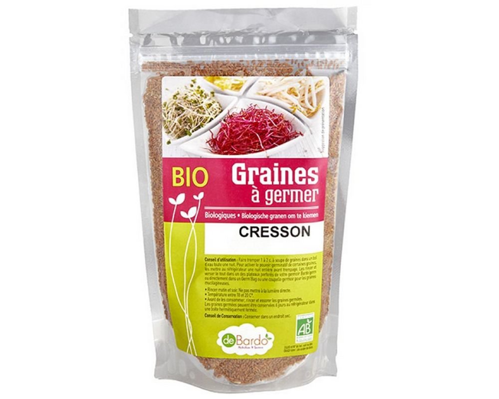 Cresson - Graines à germer BIO - 200 g - De Bardo