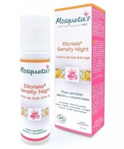 Elicrisia Sensity crème de nuit anti-âge BIO, 50 ml
