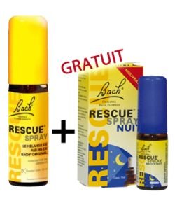 Rescue spray 20 ml + Rescue Nuit spray 7 ml GRATUIT, pièce
