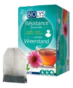 Infusion Résistance hivernale (cannelle-échinacea) BIO, 24 sachets