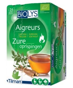 Infusion Aigreurs (curcuma-réglisse) BIO, 24 sachets