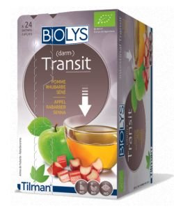 Infusion Transit (pomme-rhubarbe-séné) BIO, 24 sachets