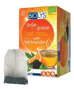 Infusion Brûle-graisse (thé vert - agrumes) BIO, 24 sachets