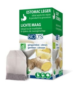 Infusion gingembre-citron (Estomac léger) BIO, 20 sachets
