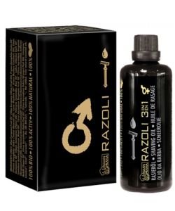 Razoli - Huile de rasage pour hommes BIO, 100 ml