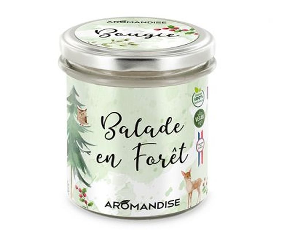 Bougie d'ambiance aux huiles essentielles - Balade en forêt - Aromandise main image 0