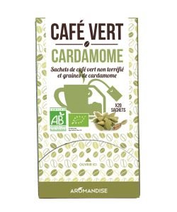 Café Vert - Cardamome BIO, 20 sachets