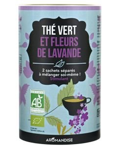 Thé vert et Fleurs de lavande BIO, 57 g